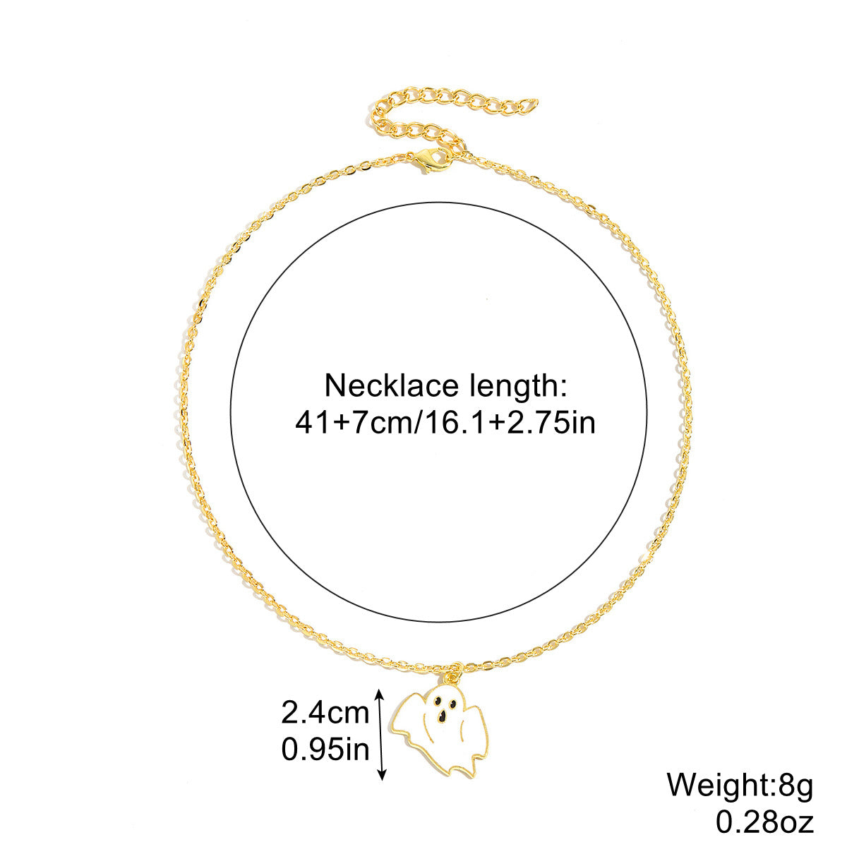 Wholesale Halloween Skull Pumpkin Dark Wind Necklace